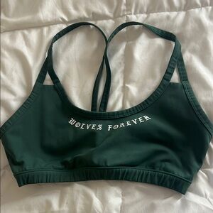 Darc Sport Green Racerback Sports Bra